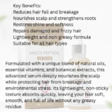 Key Benefits Reduces hair fall and breakage Nourishes scalp and strengthens roots Restores shine and softness Repairs damaged and frizzy hair Lightweight and non-greasy formula Suitable for all ha